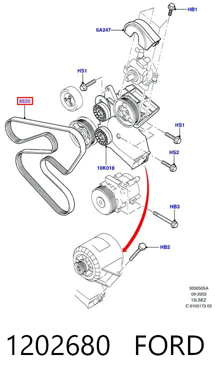 Купити 6PK2176 Continental/Siemens Ремінь генератора