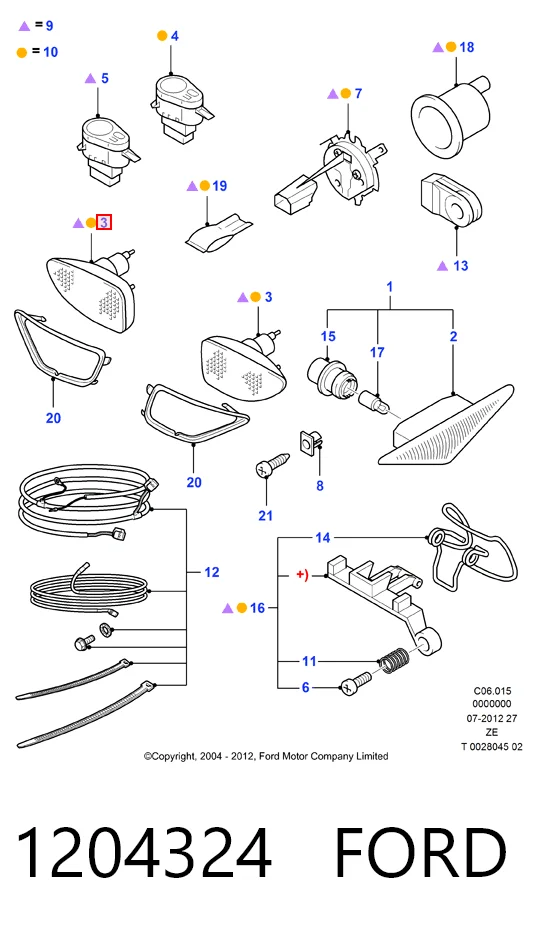 Протитуманка ліва на Ford Focus I DAW, DBW