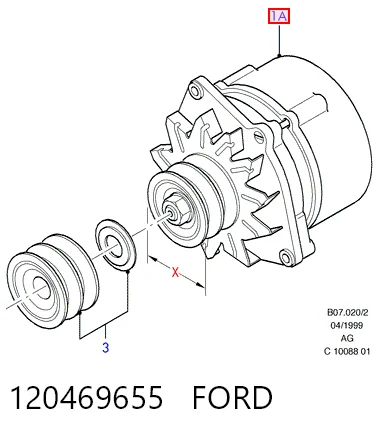 Купити Генератор Ford Sierra I GBC