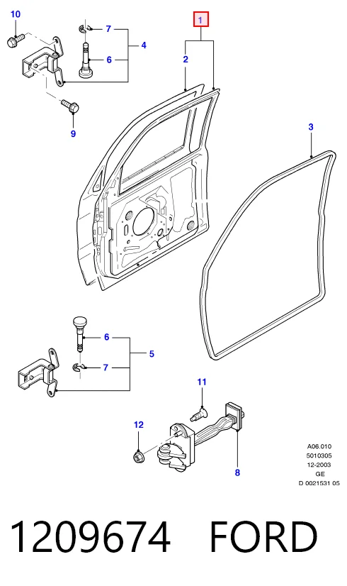 Купити Двері праві передні Ford Mondeo III B5Y