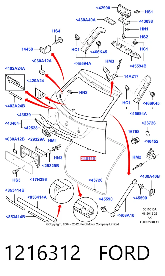 П'яті двері Ford Focus I хетчбек (DAW, DBW) (1998 - 2004) ціна, від 56.63 USD