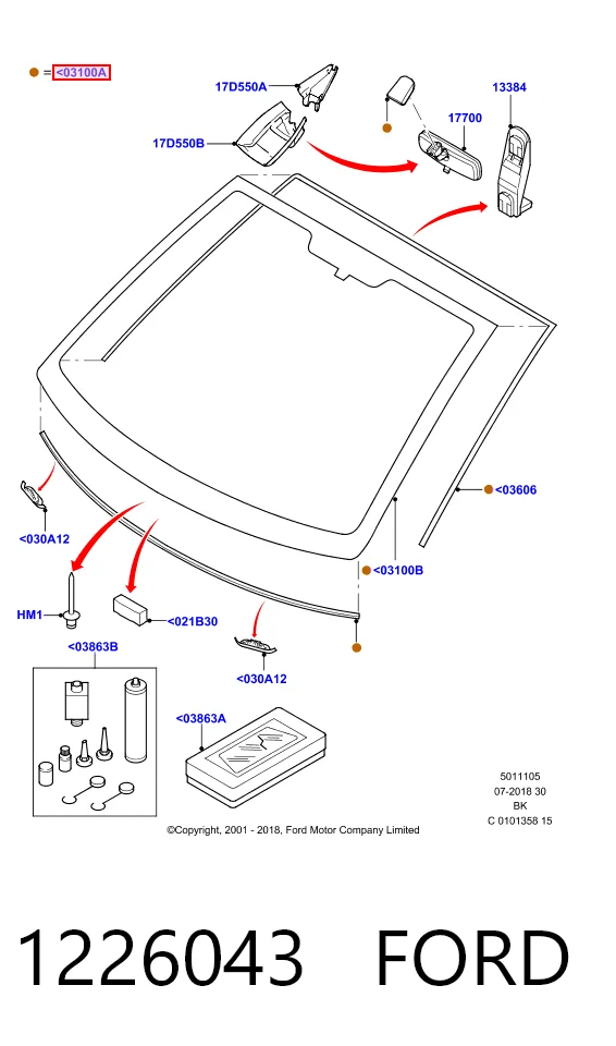Лобове скло ST500722 Pilkington