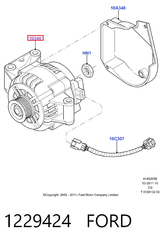 1229424 Ford Авто генератор