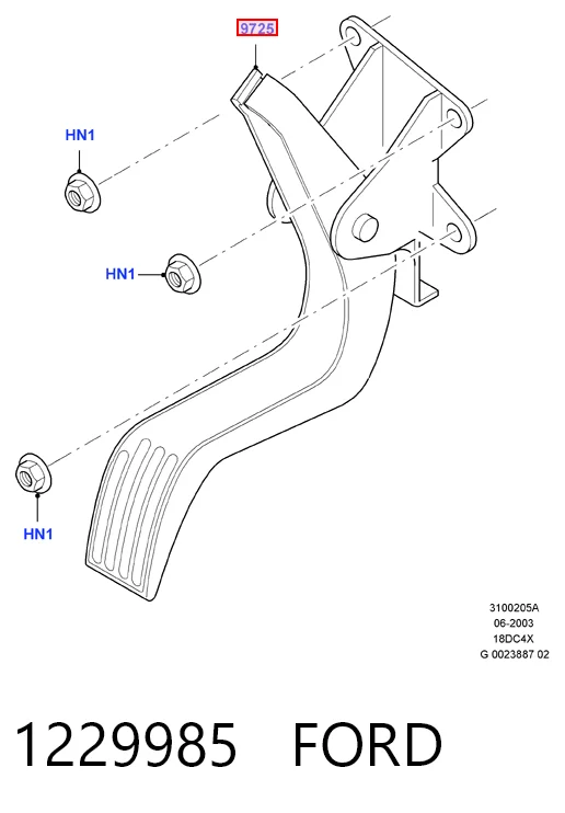 Купити Педаль газу Ford Focus I DAW, DBW