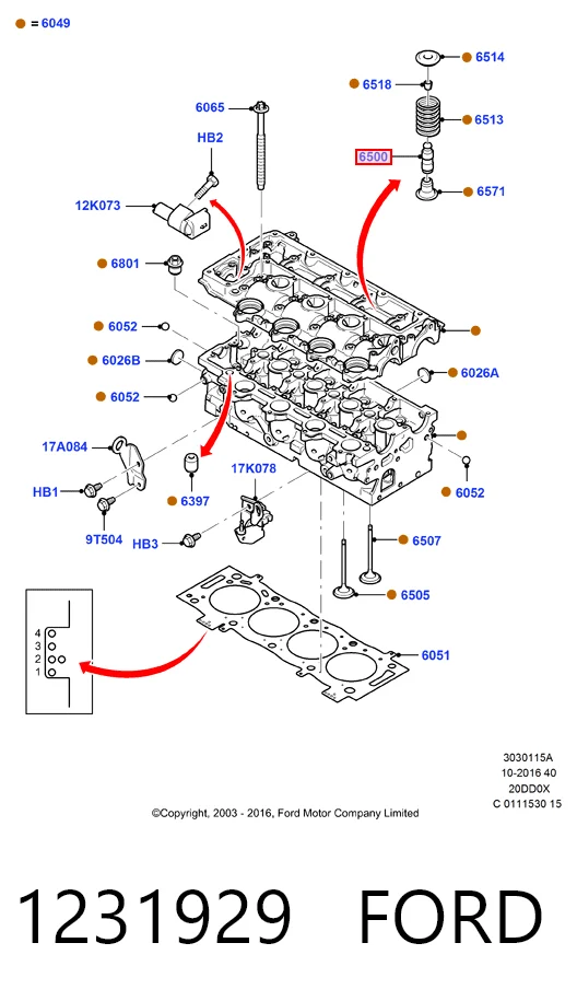 Рокер клапана Citroen C5 I хетчбек (DC) (2001 - 2004) ціна, від 14.70 USD