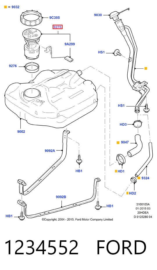 1234552 Ford Електробензонасос