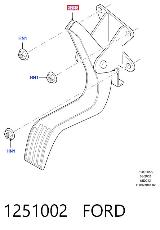  Педаль газу Ford Focus 1