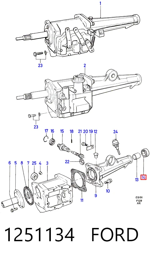 40621 SKT Сальник АКПП/КПП, вихідного/вторинного вала