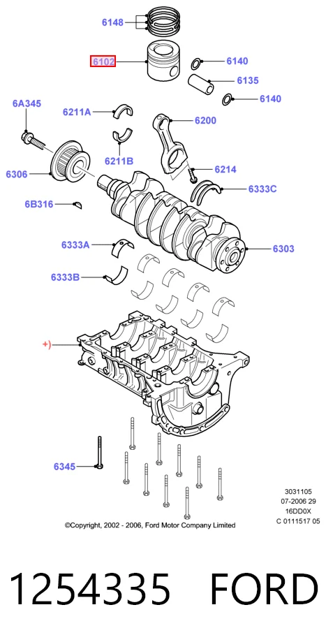 8742400000 Federal Mogul Поршня на 1 циліндр, STD