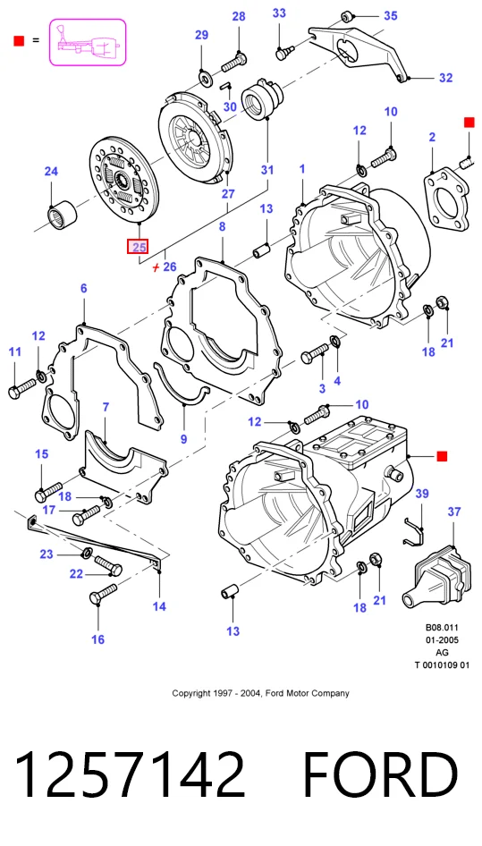 Диск зчеплення на Ford Sierra I GBC