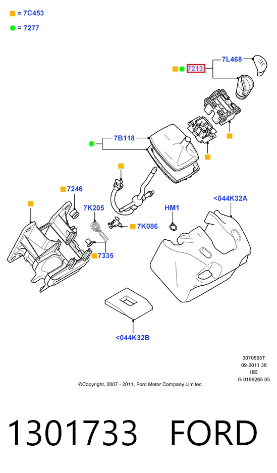 ACAR552 Acar Ручка важеля коробки передач