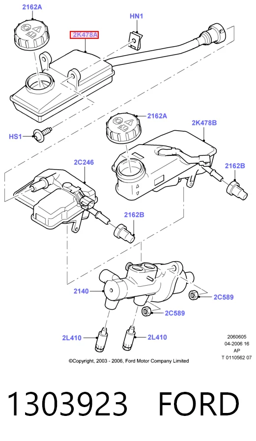 Купити Бачок гальмівний Ford C-Max  DM2