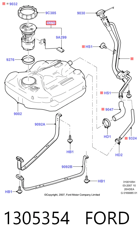 1305354 Ford Електробензонасос