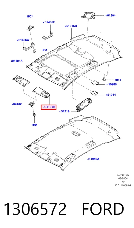 Козирок протисонячний на Ford C-Max  DM2