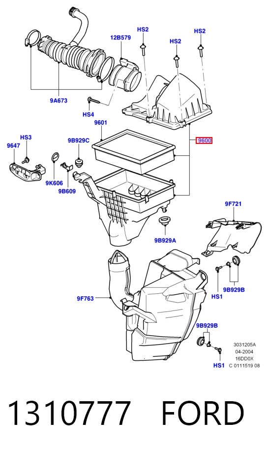 Коробка фільтра на Ford C-Max  DM2