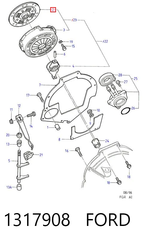 Диск зчеплення 1005193 Mazda