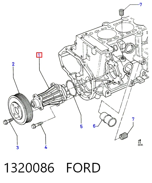  Помпа Ford Galaxy 