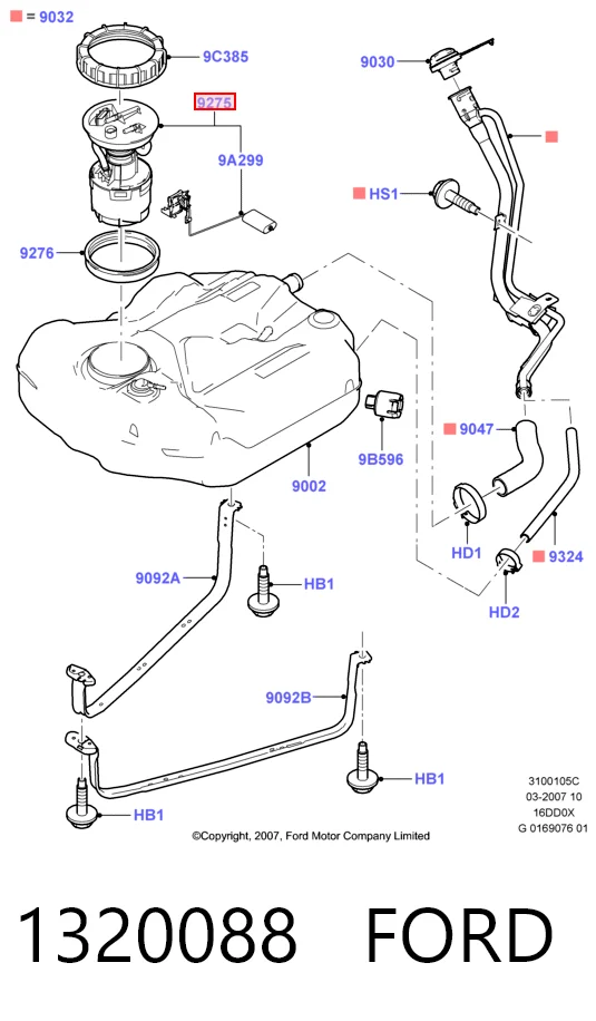 Купити Бензонасос Ford Fusion  JU