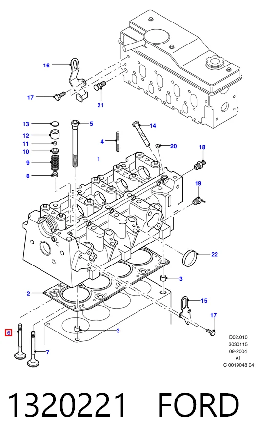 Клапан впускний Freccia 6143SCR ціна, від 5.62 USD