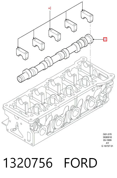 1320756 Ford Вал розподільний