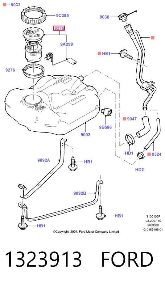  Бензонасос Ford Fusion 