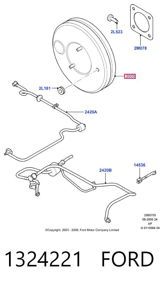 Купити Підсилювач гальм Ford Focus II DA, HCP, DP