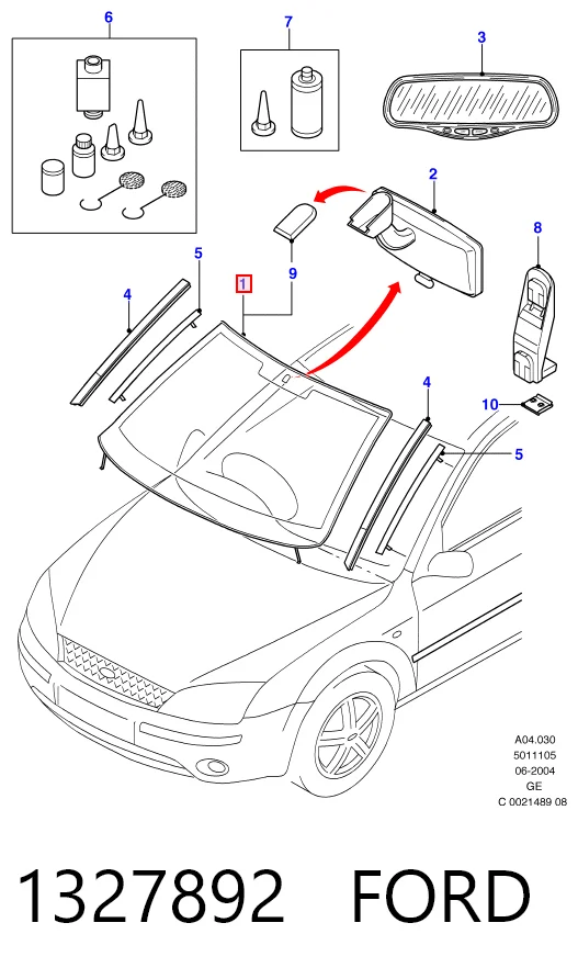 Купити Лобове скло Ford Mondeo III BWY