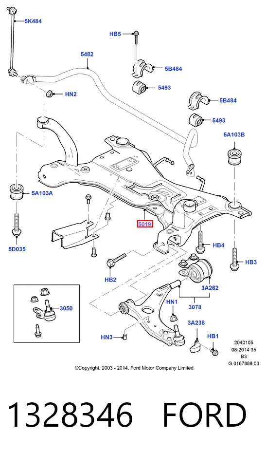 Купити Підрамник передній Ford C-Max  DM2