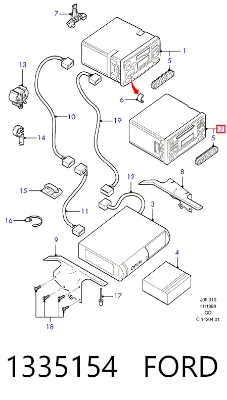 Купити Магнітола Ford Mondeo III B4Y