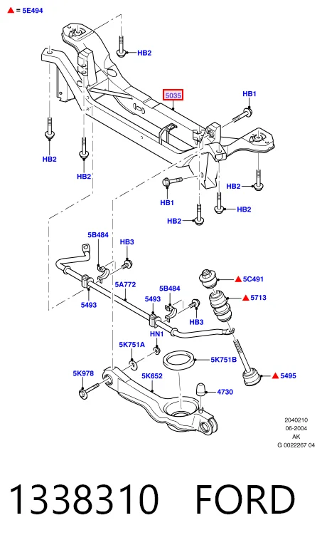 Балка задньої підвіски поперечна Ford Focus I хетчбек (DAW, DBW) (1998 - 2004) ціна, від 85.39 USD