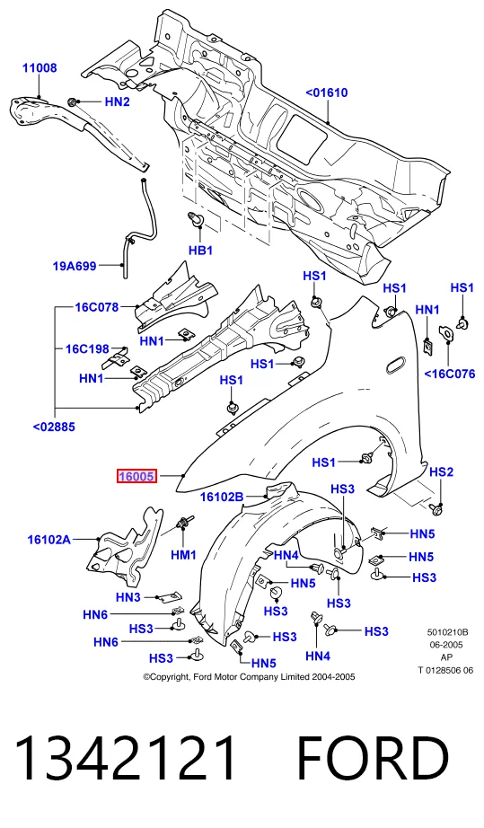 Крила на Ford Focus II DB, FCH, DH