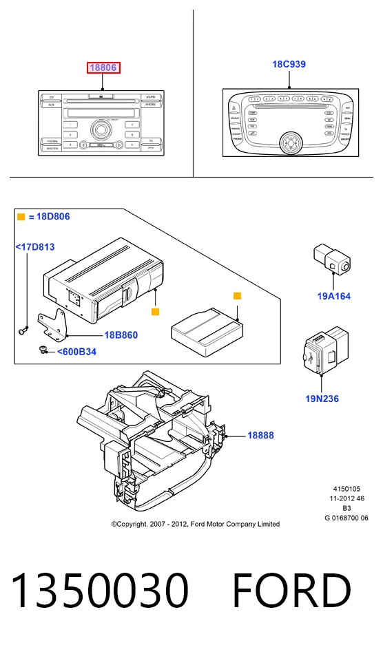  Магнітола Ford C-Max 