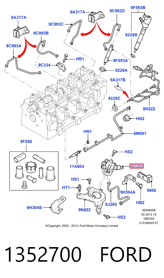 1352700 Ford Манометри