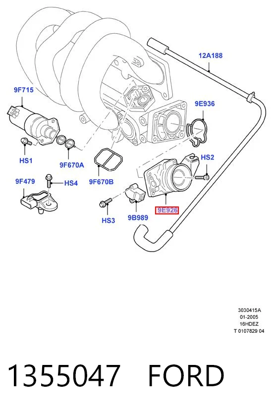 Блок дросельної заслінки Ford Focus I універсал (DNW) (1999 - 2004) ціна, від 21.23 USD