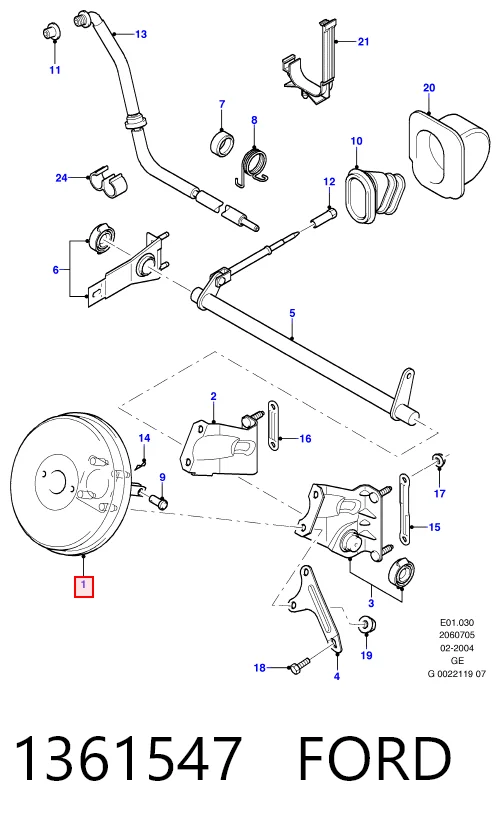 Купити Підсилювач гальм Ford Mondeo III B4Y