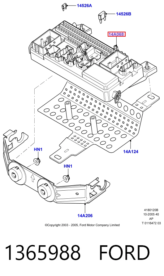 Реле запобіжників на Ford Focus II DB, FCH, DH