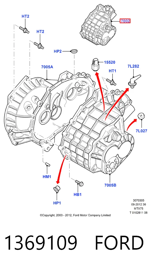  Коробка передач Ford Connect 