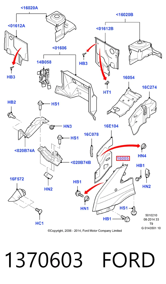 Купити Крило переднє ліве Ford Transit VI V347/8
