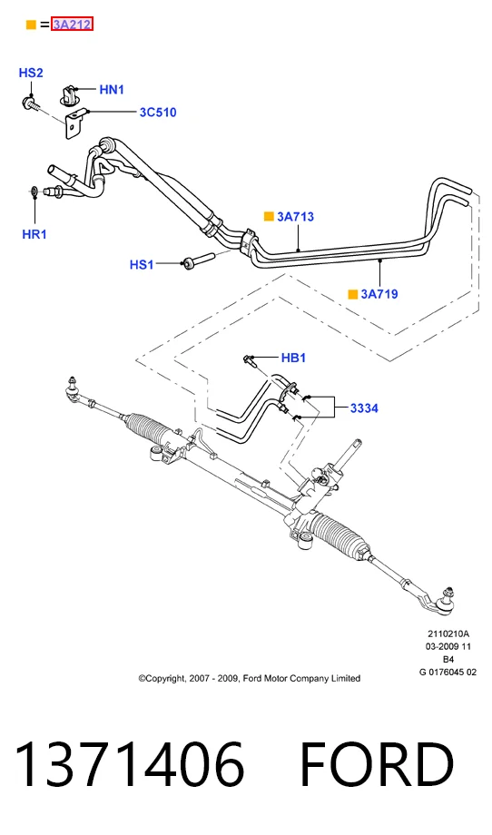 Купити HMP3M513A212EP Hmpx Шланг ГПК, високого тиску рейки керма