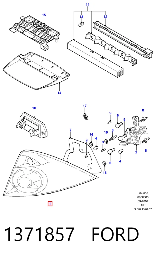Задня ліва фара на Ford Mondeo III B5Y