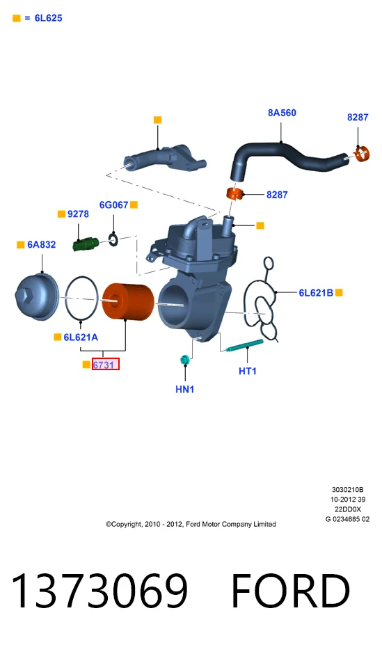 1373069 Ford Фільтр масла