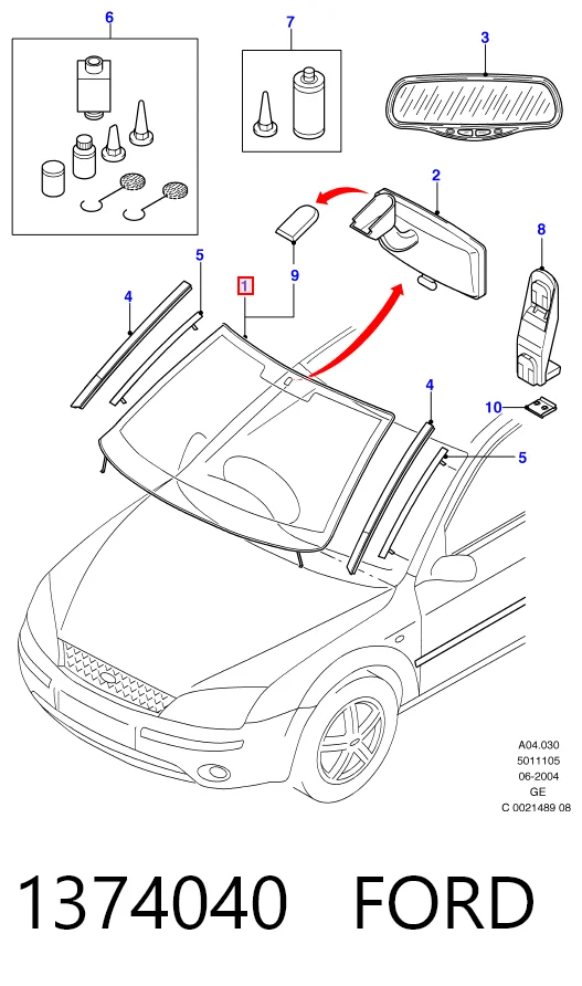 Автоскло Ford Mondeo III універсал (BWY) (2000 - 2007) ціна, від 23.03 USD