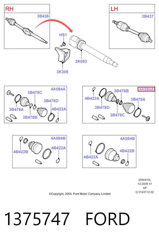 Купити Пильник ШРУСа зовнішній Volvo S80 II AS, AR