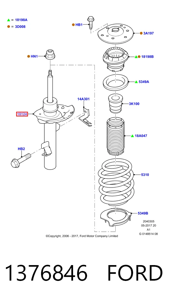 Амортизатор передній, правий Polcar 35143604 ціна, від 61.84 USD