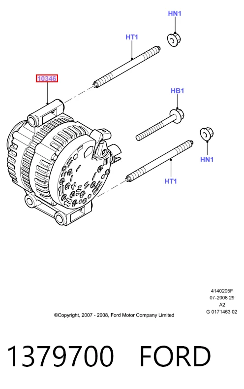 1379700 Ford Авто генератор