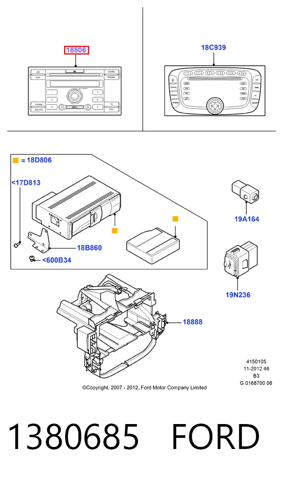 Купити Магнітола Ford C-Max  DM2