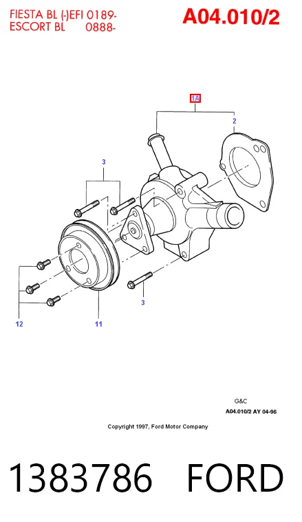 Купити Помпа Ford Escort VII GAL, AAL, ABL