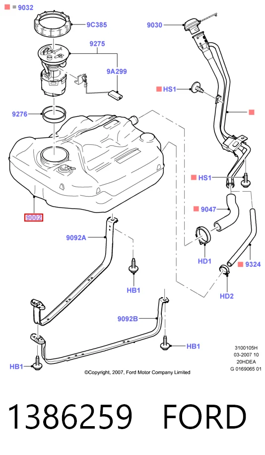 Купити Паливний бак Ford Focus II DB, FCH, DH