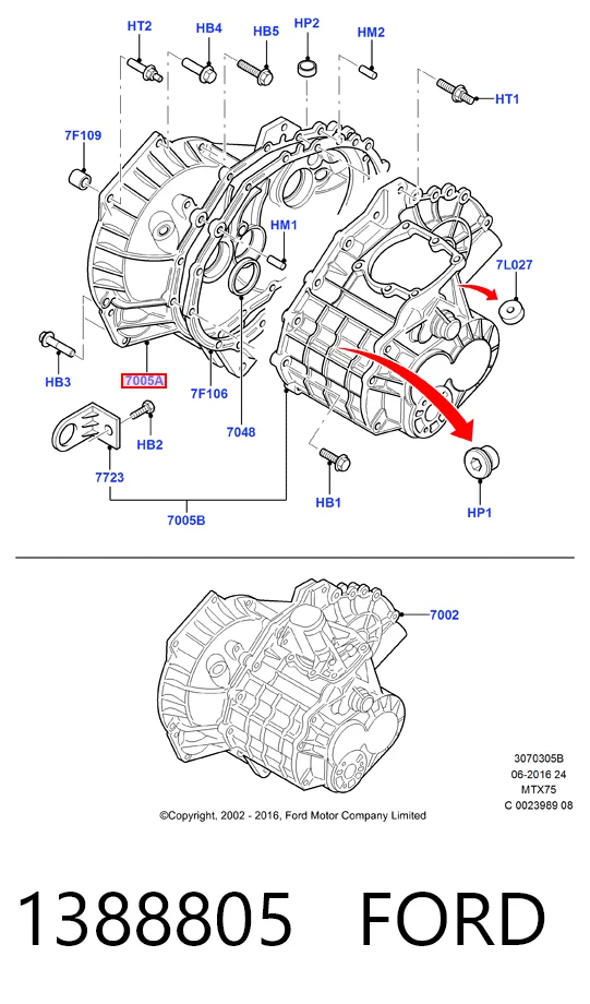 МКП в зборі Ford C-Max мінівен (DM2) (2003 - 2007) ціна, від 99.15 USD