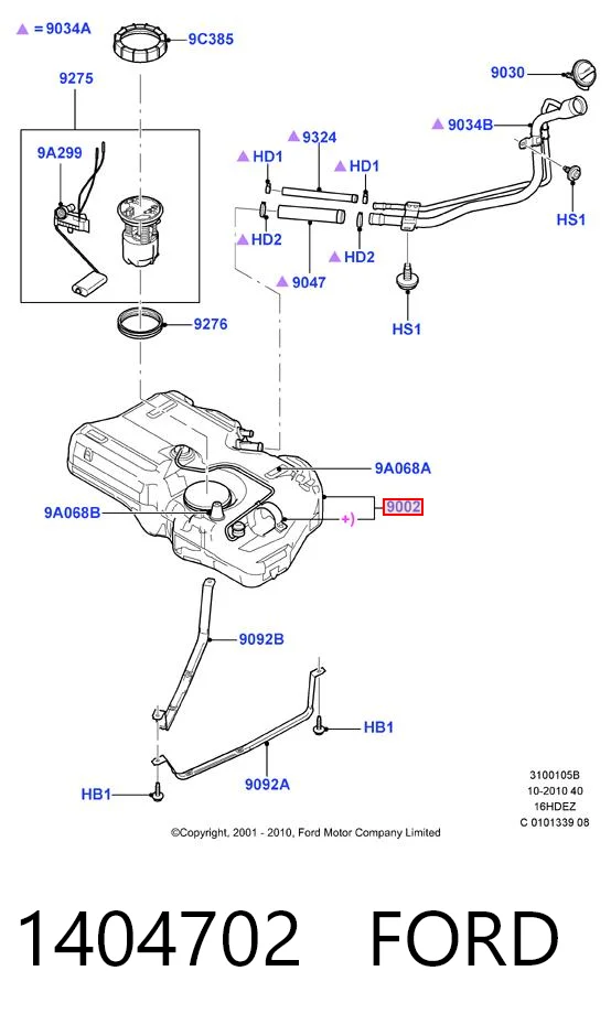 Купити Паливний бак Ford Fusion  JU